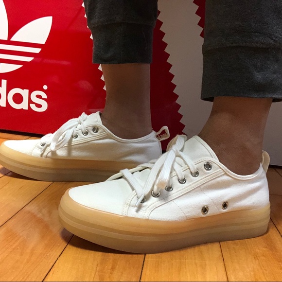 ALDO White Platform Sneakers Size 7 - Picture 8 of 8